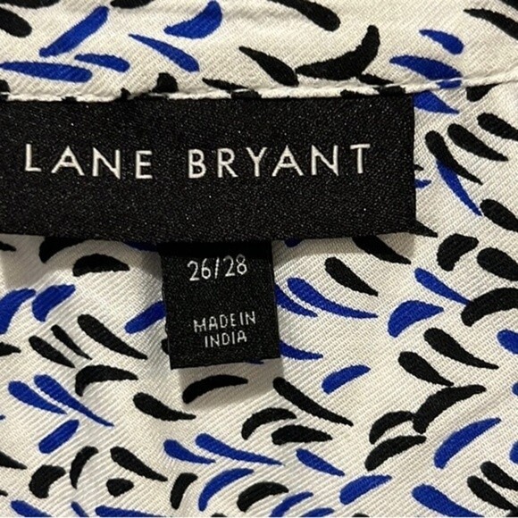 Lane Bryant V neck button down long sleeve blouse size 26/28 - Picture 7 of 9